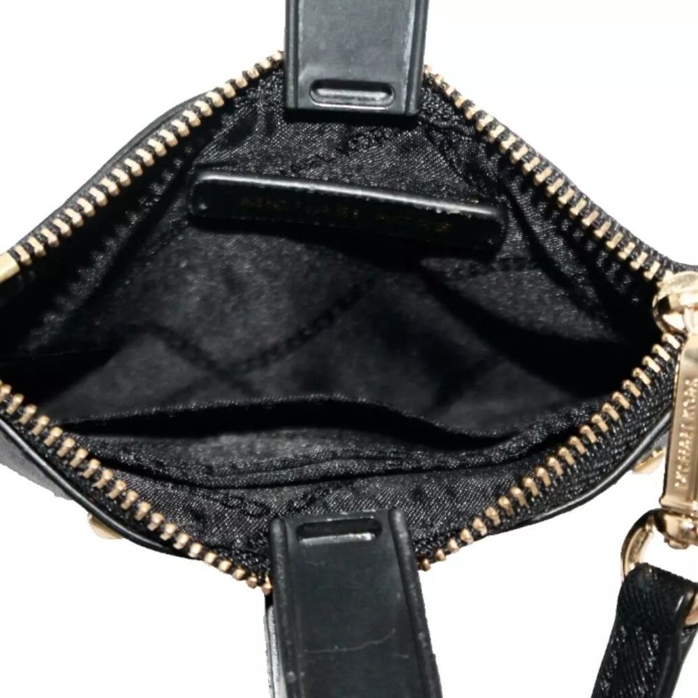 Michael Kors Large Black Saffiano Leather Wristlet - Picture 3 of 4